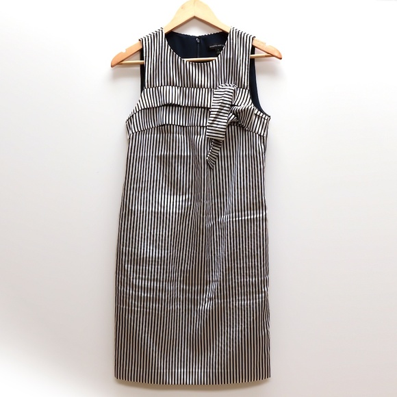 Banana Republic Striped Sheath Dress Sz 2 - Picture 1 of 8
